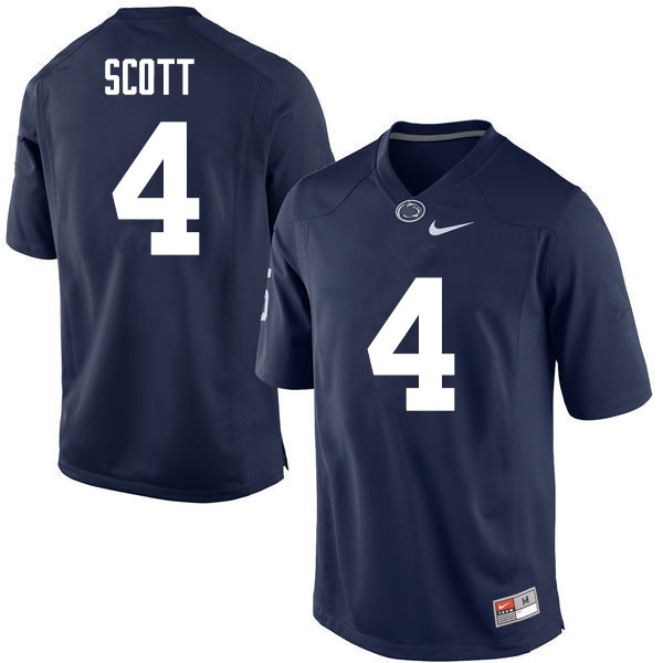 Men Penn State Nittany Lions #4 Nick Scott College Football Jerseys-Navy
